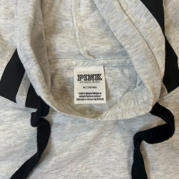 Y2K Sporty Soft Glitter Glam Victoria’s Secret PINK Bling Campus Pullover Hoodie - Picture 6 of 10